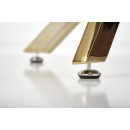 Стол обеденный HALMAR RAYMOND прозрачный/золотой 100